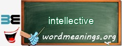 WordMeaning blackboard for intellective